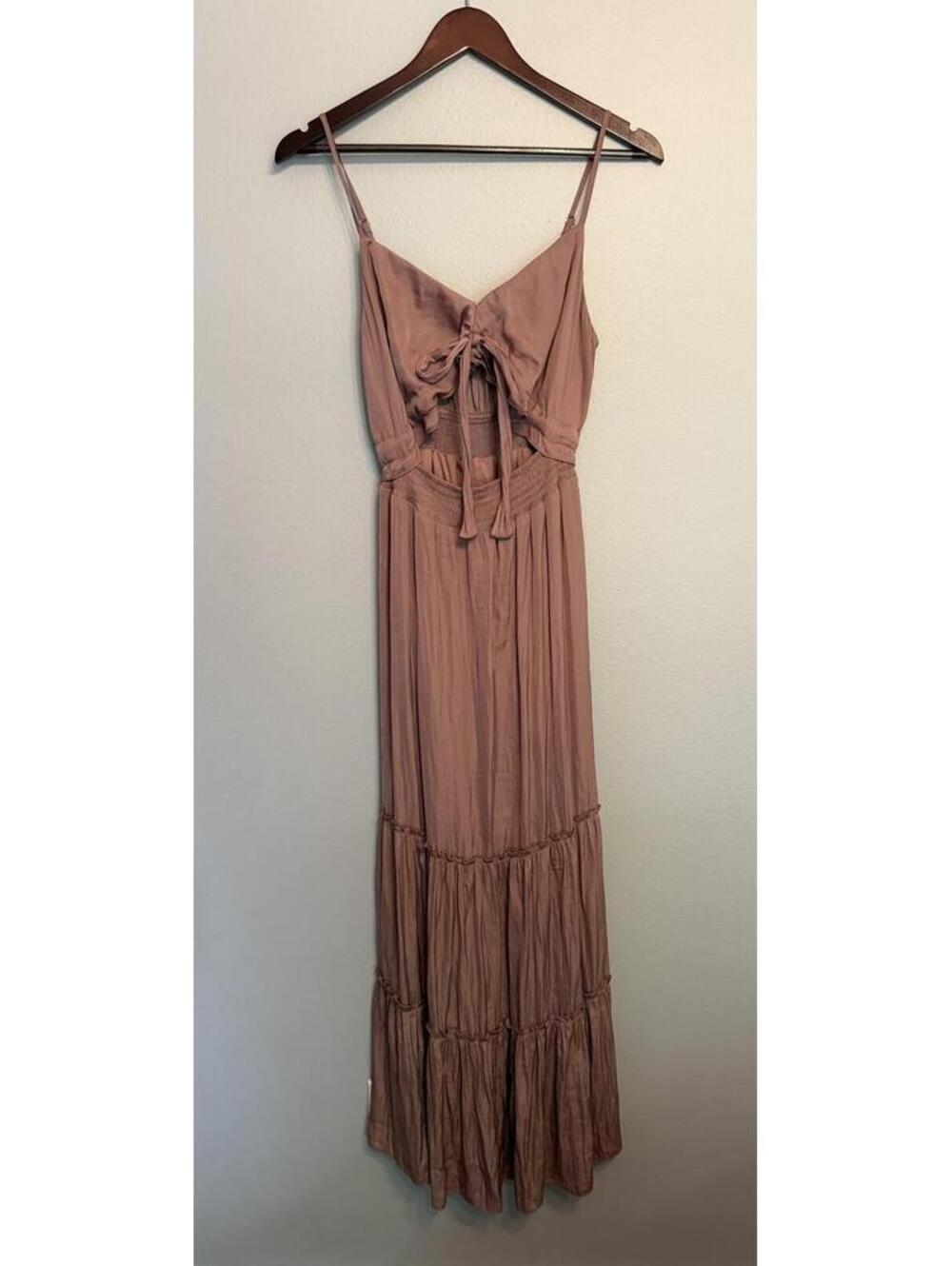 Allison & Kelly Boho Tiered Maxi Dress Sz Medium